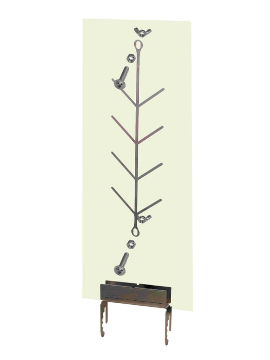 2er Set Halterung für Flammlachsbretter