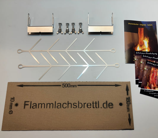 2er Set Halterung für Flammlachsbretter