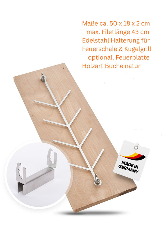 Flammlachsbrett Buche